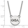 Black Bow Jewelry Sterling Silver Theta Phi Alpha Greek Life Necklace 18 Inch - 2 of 4
