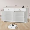 Buffet Sideboard Cabinet with Storages, 56" Large Modern Buffet Table Coffee Bar Station with Adjustable Shelves - 2 of 4
