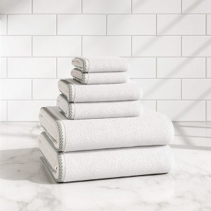 Boho Border Cotton Quick-Dry Towel Set - Great Bay Home - 1 of 4