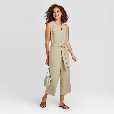 linen overalls target