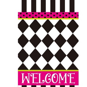 Briarwood Lane Everyday House Flag 40x28 For Outdoor Neon Checkerboard House Flag - 1 of 3