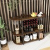 MOEPISY 47 Inches Wine Rack with Glass Holder and Storage Shelves - 4 of 4