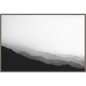 33" x 23" Virgin Mountains II by Laura Marshall Framed Canvas Wall Art Print - Amanti Art: Modern Lithograph, Polystyrene Frame - 1 of 4