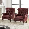 Lamprecht Genuine Leather Armchair Set of 2| HULALA HOME - 2 of 4