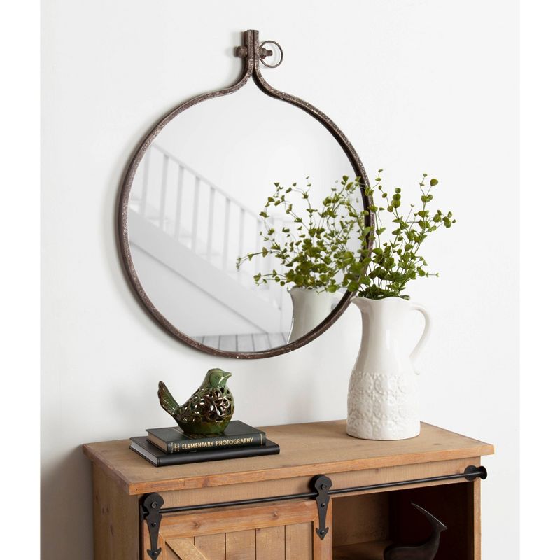 24&#34; x 28&#34; Yitro Metal Framed Wall Mirror Bronze - Kate and Laurel, 6 of 7