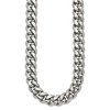 Chisel Stainless Steel Polished 14mm 24" Curb Link Necklace - 3 of 4