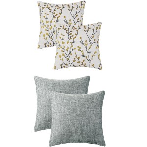 REGALWOVEN 4 Pcs Soft Cozy Throw Pillow Covers for Home Decor 18" x 18" - 1 of 4
