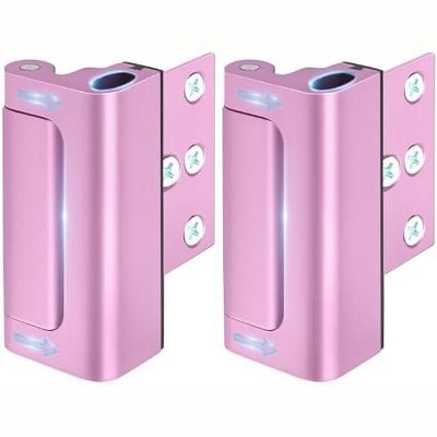 DOMETOUR Front Door Reinforcement Lock, Childproof Safety Latch for Inward Swinging Doors, High Flip Guardian for Home & Apartment