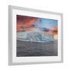 Stupell Industries Sunset over Frozen Iceberg Framed Print Under Glass - 2 of 4