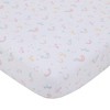 Little Love By NoJo Rainbow Unicorn Mini Crib Bedding Set - Pink/Aqua/Yellow 3pc - 3 of 4