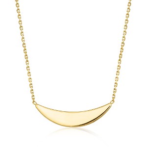 Ross-Simons Italian 10kt Yellow Gold Crescent Bar Necklace : Target