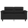 vidaXL 2-Seater Sofa Black 47.2 in. Faux Leather - 3 of 4