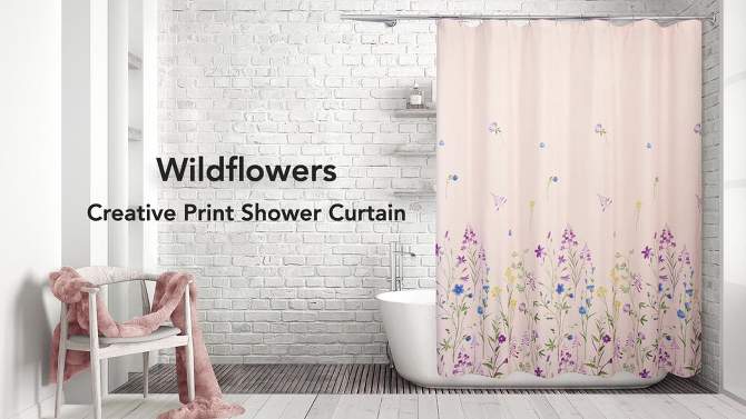 Wildflowers Shower Curtain - Allure Home Creations, 2 of 7, play video