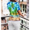 LA LEELA Women's Button Down Blouses Casual Summer Party Blouse Shirt Hawaii Short Sleeve Tropical Vacation Dress Tee Hawaiian Shirts - 4 of 4