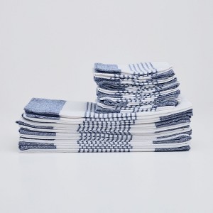 Lintex Linens Savannah Cotton Rich 24-Piece Kitchen Towel Set – Soft, Absorbent, Durable Dish Towels for Everyday Use, Machine Washable - 1 of 2