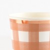 Meri Meri Burnt Orange Gingham Cups (Pack of 8) - 3 of 3