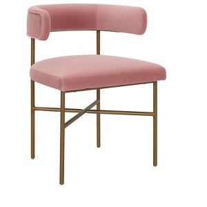 TOV Furniture Kim Velvet Dining Chair Blush - 1 of 4