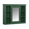 NicBex 35" Medicine Cabinet with Mirror,Over the Toilet Storage Cabinet,Wall Cabinet with 6 Open Shelves,Wall Mounted Bathroom Storage Cabinet - 2 of 4