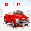 Licensed Chevrolet 12V Ride On Car for Kids 3-5, 2 Speeds, Front &Ear Headlights, Seat Cushion, Music, Parent Remote - 2 of 4