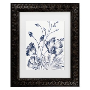 Trademark Fine Art - Wild Apple Portfolio Botanical Beauty Chalk IX White Matted Framed Art - 1 of 4