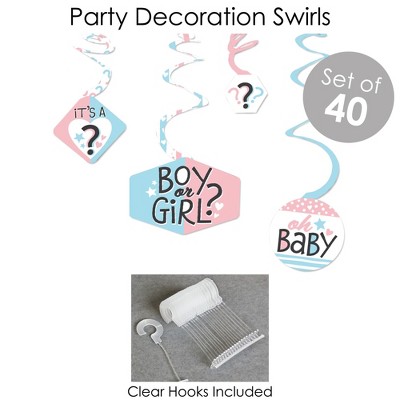 Pink and Blue Baby Gender Reveal Party Decoration Kit