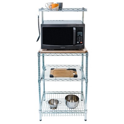 Shelving.com Chrome Wire Microwave Stand