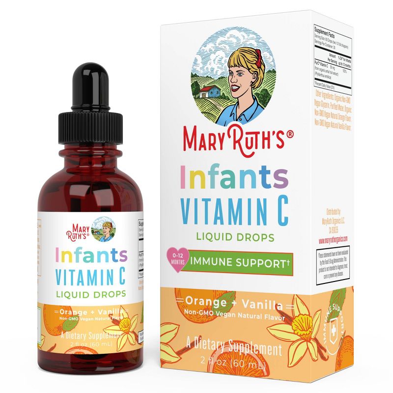 MaryRuth&#39;s Organics Liquid Infant Vitamin C Drops - 2 fl oz, 1 of 9