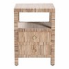 bali & pari Paine Woven Grasscloth 2 Drawer Nightstand Natural - 2 of 4