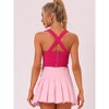 Allegra K Women's Party Sleeveless Lace-up Clubwear Crop Bustier Corset Tops - 4 of 4