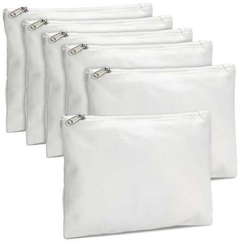 Vinyl Bags, Clear Vinyl Bags w/ White Zipper and Rope Handles