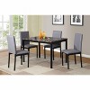 NicBex Set of 4 Dining Chair Faux Leather Upholstered Metal Legs Side Chair Dining Room Furniture - 4 of 4