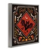 Stupell Industries Fright Night Bat & Botanicals Floating Frame Canvas Art - 2 of 4