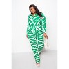 Slickblue Women's Button-Up Jumpsuit, Long Sleeve Plus Size One Piece, Green White, Size 1XL-3XL - 3 of 4