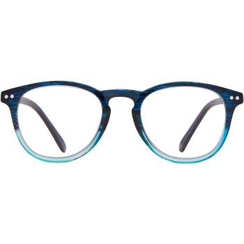 ICU Eyewear Cupertino Round 2-Tone Reading Glasses - Blue/ Turquoise