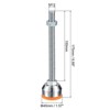 Unique Bargains Carbon Steel Non-Skid Adjustable Furniture Table Feet Leveling Feet - 2 of 4