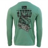 Fintech Wanted Bass Long Sleeve Graphic T-Shirt - Frosty Spruce - image 2 of 2