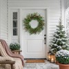 Northlight Mixed Birch and Cedar Iced Pinecone Artificial Christmas Wreath - 28" - Unlit - 4 of 4