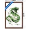 Trends International Harry Potter Slytherin House Logo Framed Wall Poster Prints - 3 of 4