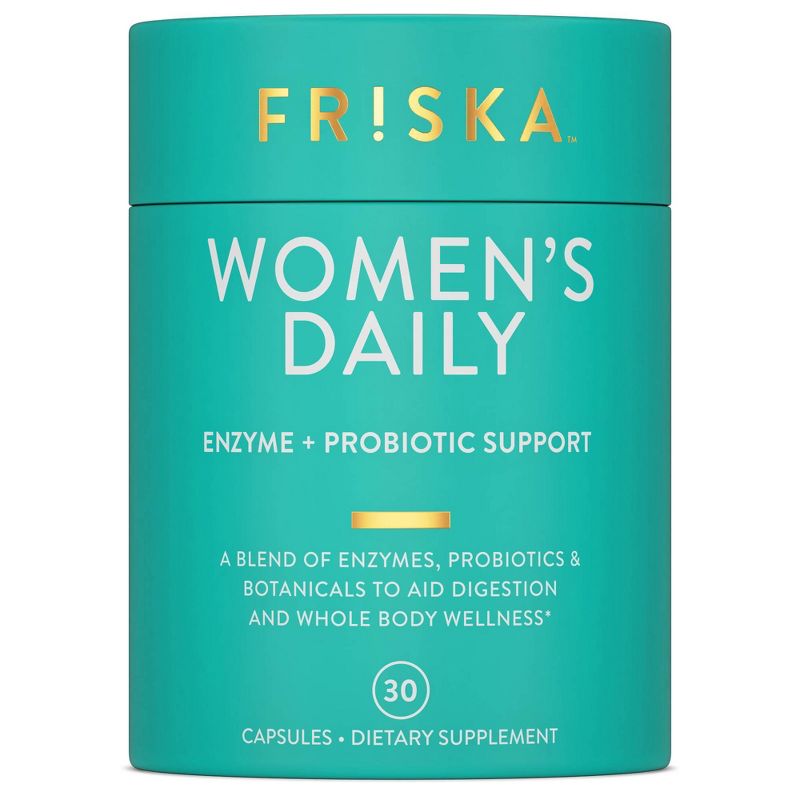 FRISKA Women&#39;s Daily Digestive Enzyme and Probiotics Supplement for Digestion, Immune, and Urinary Health - 30ct, 3 of 13