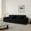 Whisen 106.3" Large Modular Sofa - Striped Fabric, Modern Style, Comfortable, Vacuum Compression, Full Sponge, High Rebound, Straight - 3 of 4