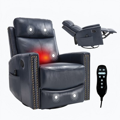 GlasFlength Massage Chairs Real Home Massage Chair Human Touch Massage Chairs Full Body Relax for Living Room, Blue, 30.6"*37.5"*41.6"