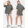 EXLURA Womens Summer Oversized T Shirts Casual Short Sleeve Loose Maternity Tops Crewneck Tunic Plus Gym Workout Top - 2 of 4