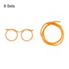 Unique Bargains Reusable Plastic Creative Eyeglasses Straws for Fun Parties 8 Pcs - 3 of 4