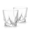 JoyJolt Atlas Crystal Whiskey Glasses - Set of 2 Old Fashioned Whiskey Glass Crystal Glass - 10.8 oz - 3 of 4