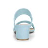 Allegra K Women's Back to College Faux Suede Dual Straps Block Heel Slide Sandals - 3 of 4