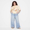 Women's Sabrina Short Sleeve Graphic T-Shirt - Light Yellow - 3 of 3
