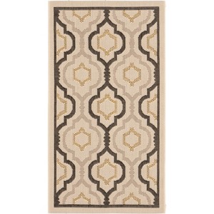 Courtyard Brookstone CY7938 UV & Stain Resistant Non-Shedding Power Loomed Indoor/Outdoor Rugs - Safavieh - 1 of 4