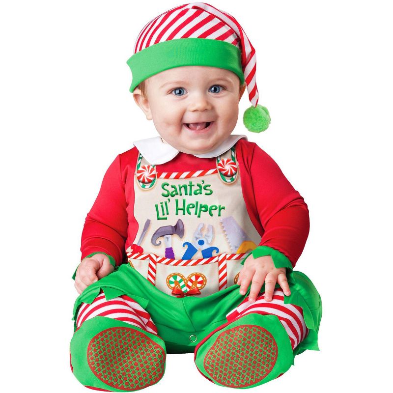 InCharacter Santa's Lil' Helper Infant/Toddler Costume, 1 of 2