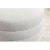 NicBex Round Storage Ottoman Footrest Stool,Velvet/Boucle Storage Bench with Wooden Shelving for Living Room,Bedroom,Entryway - 3 of 4