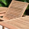 Amazonia Teak Oval Jakarta Outdoor Patio Dining Table Natural Wood: FSC Certified, Seats 6-8 - 4 of 4
